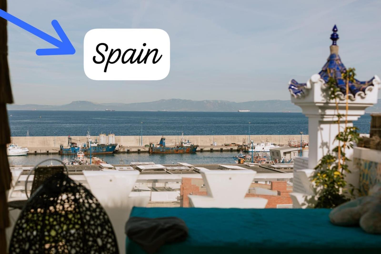Riad Villa With Mediterranean Sea Views Of Spain And Gibraltar Tanger Luaran gambar